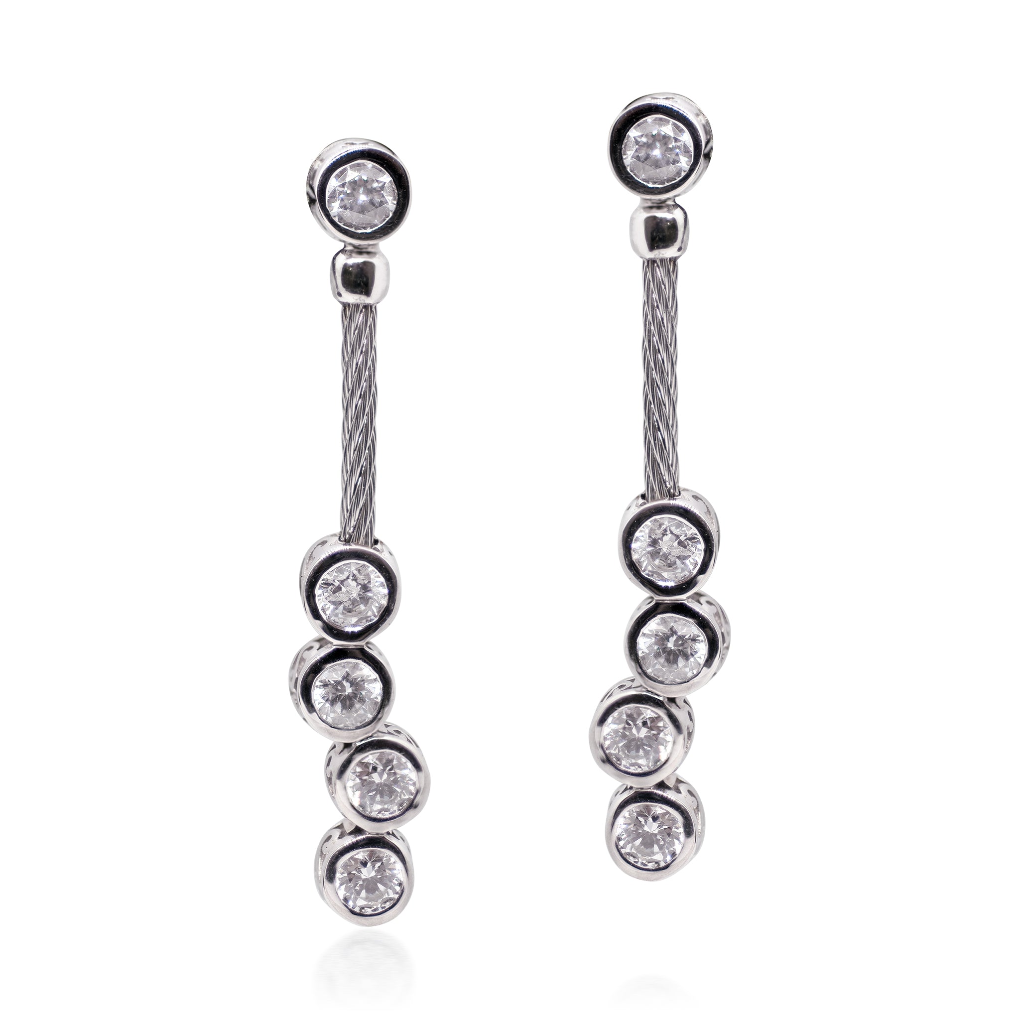 ALOR Day Diamonds Multi Drop Earrings