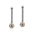 ALOR Day Diamonds Round Drop Earrings