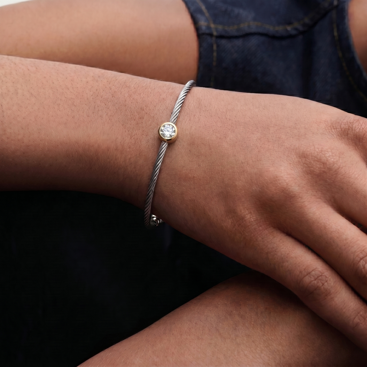 ALOR Day Diamonds 2mm Round Bracelet
