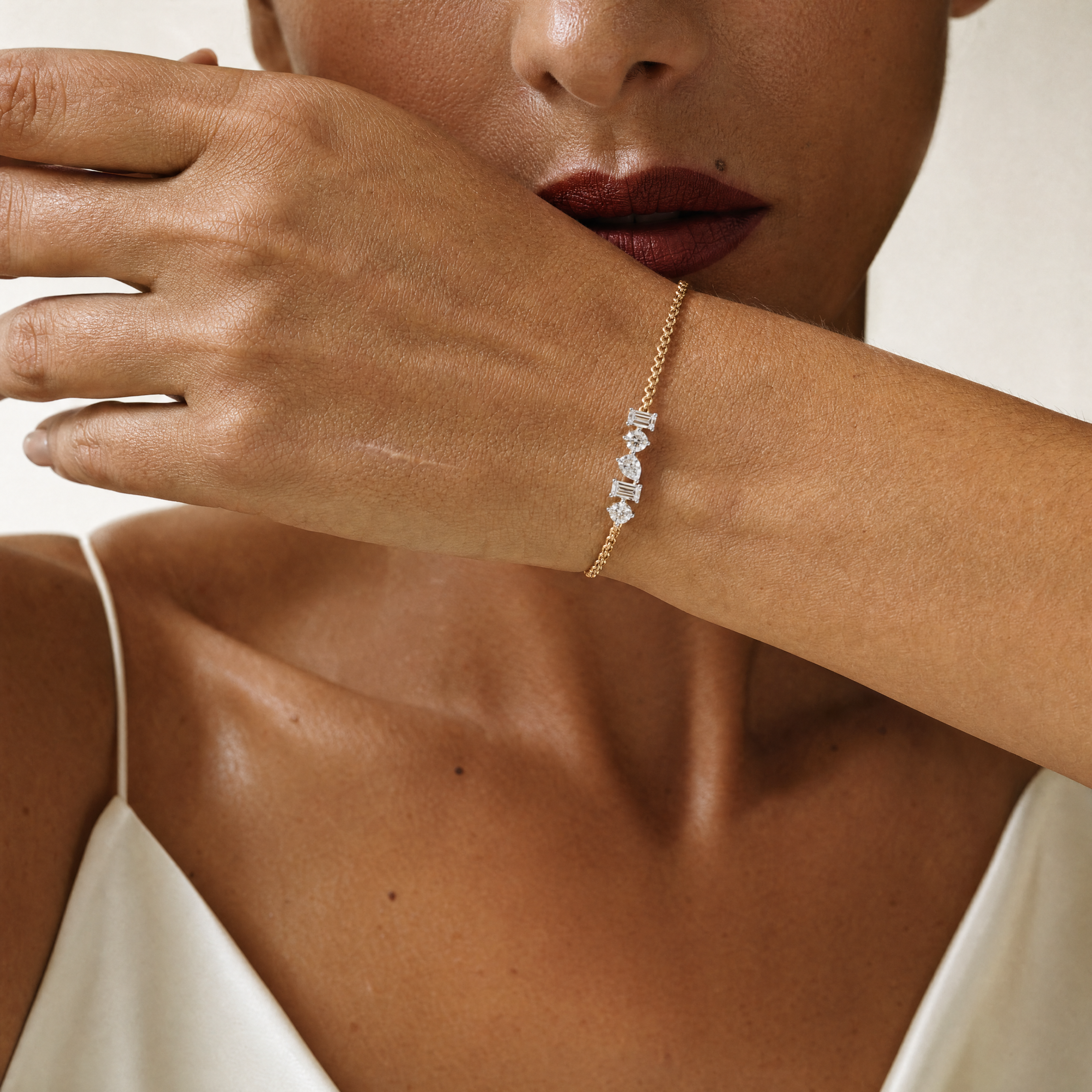 ALOR MIXED SHAPES CHAIN BRACELET
