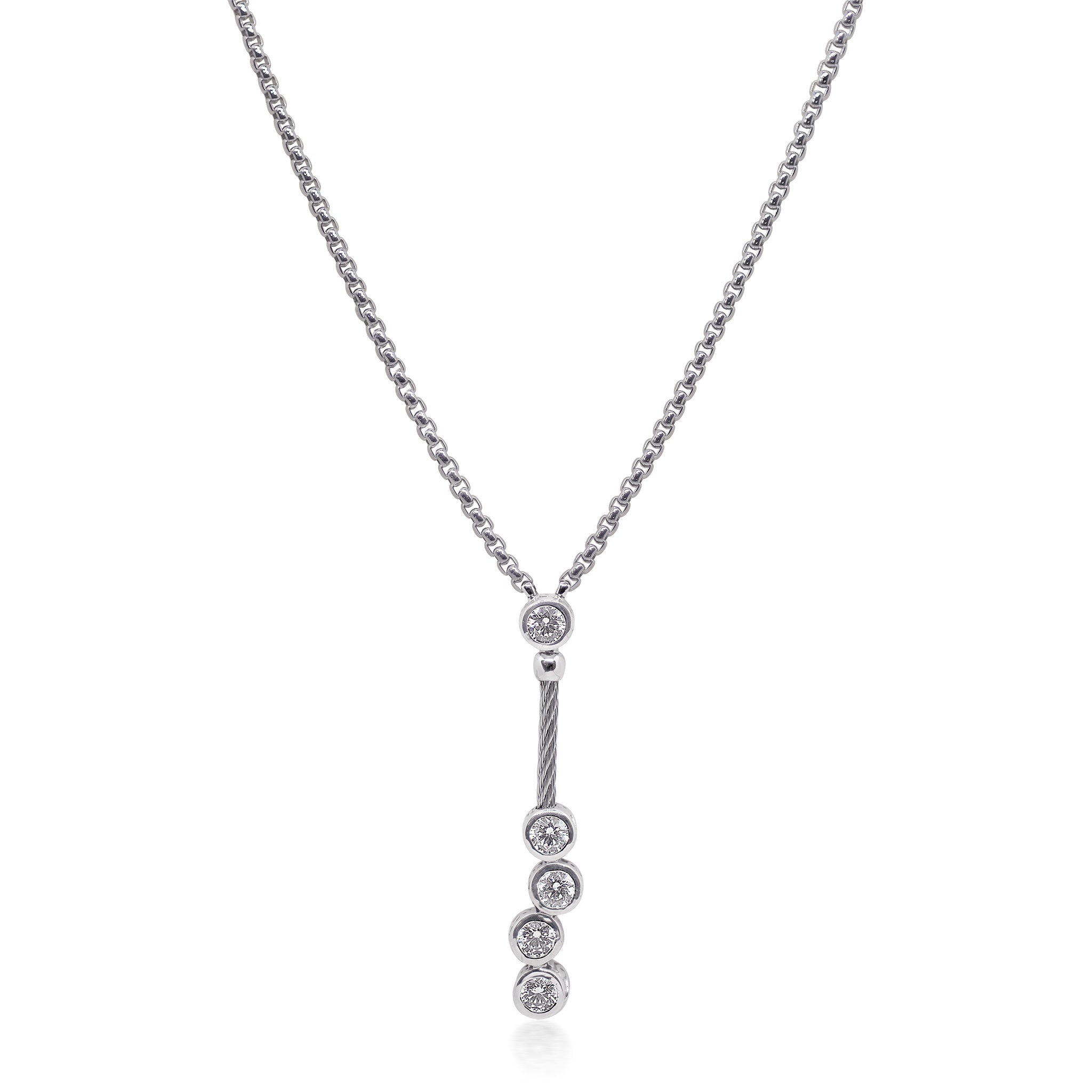 ALOR Day Diamonds Lariat Necklace