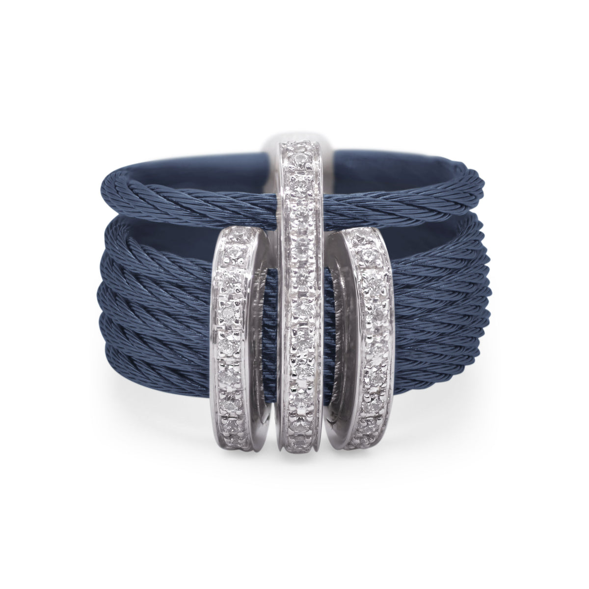 ALOR Triple Arch Over Twist Ring