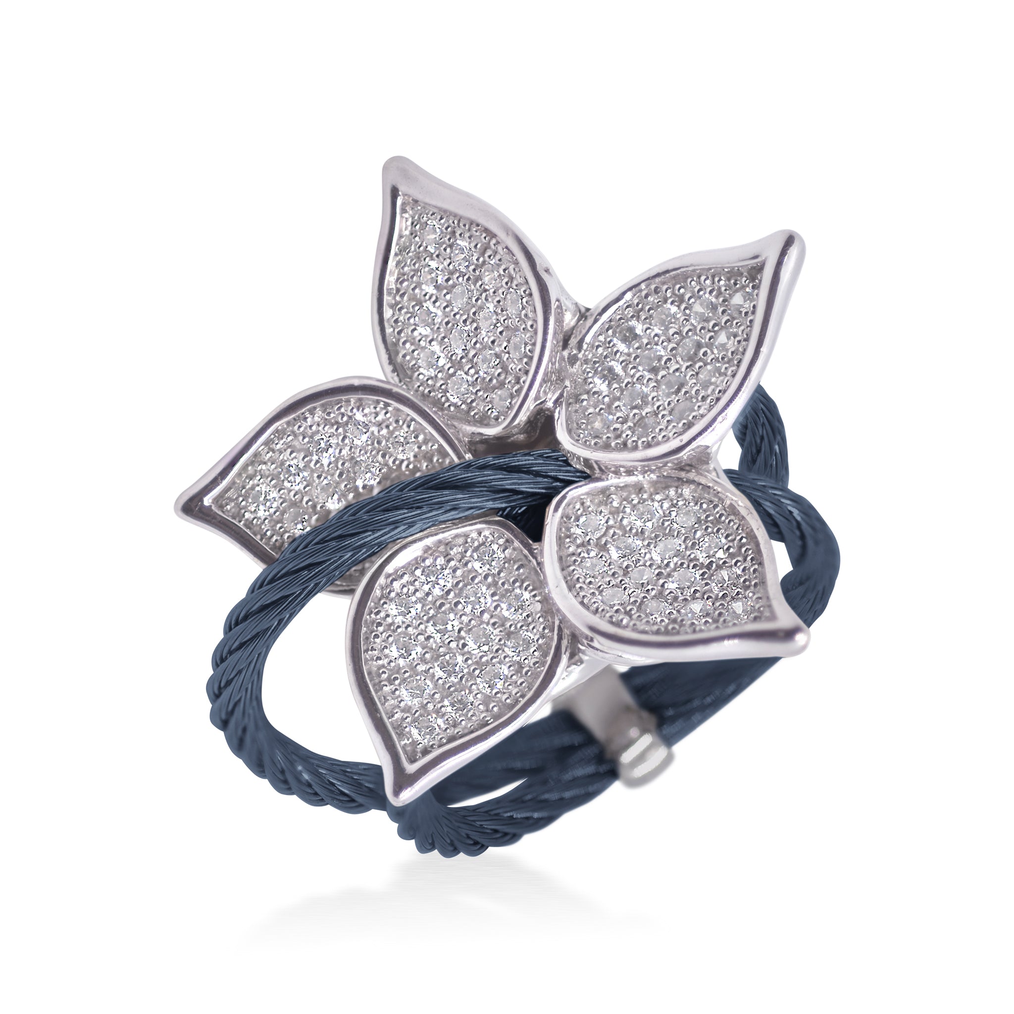 ALOR Vine Flower Ring