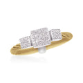 ALOR Triple Cushion Ring