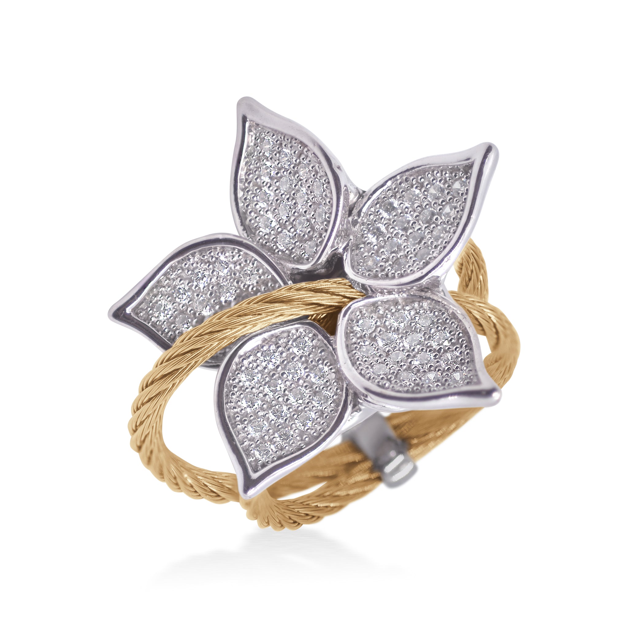 ALOR Vine Flower Ring