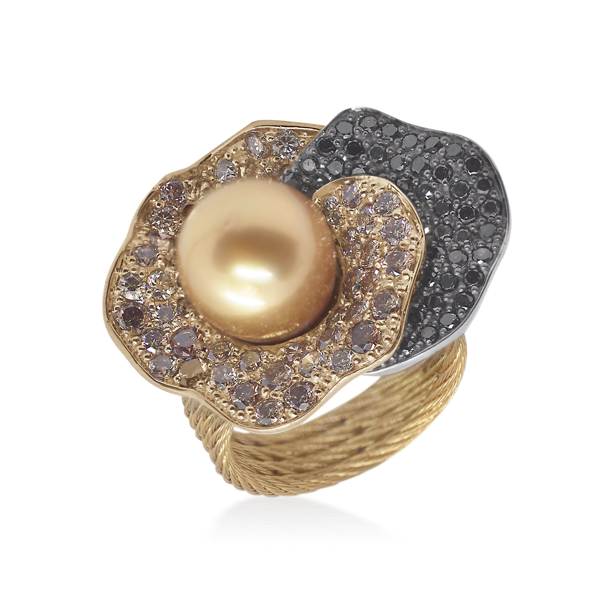 ALOR Pearl Flower Ring