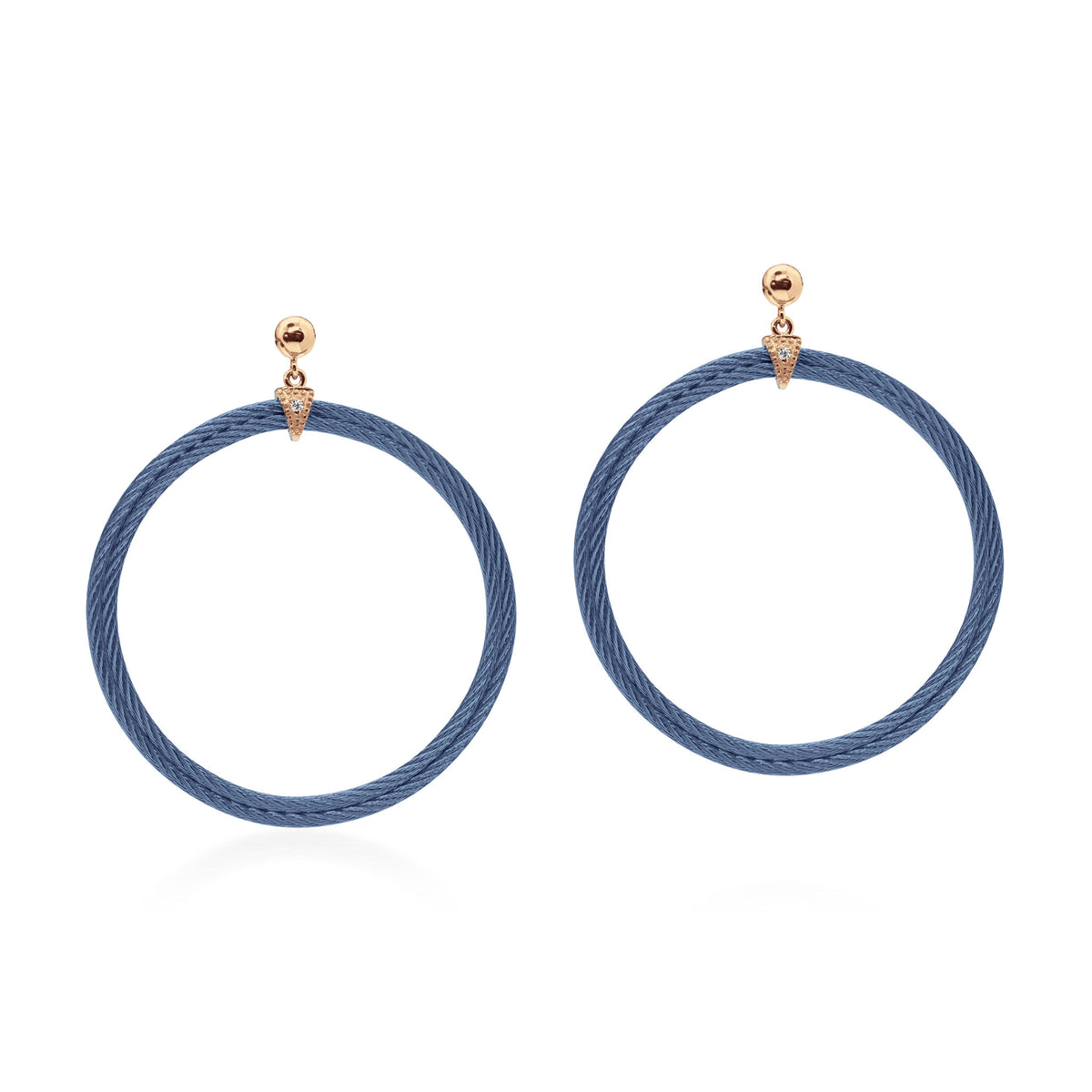 ALOR Drop Circle Earrings