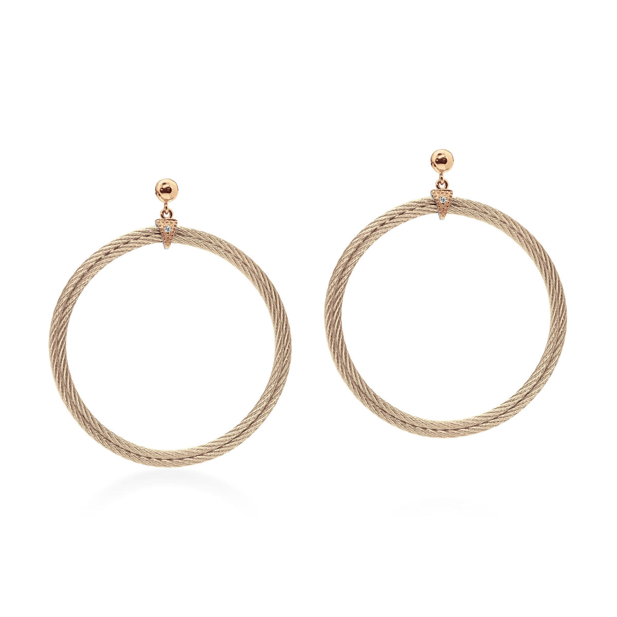 ALOR Drop Circle Earrings