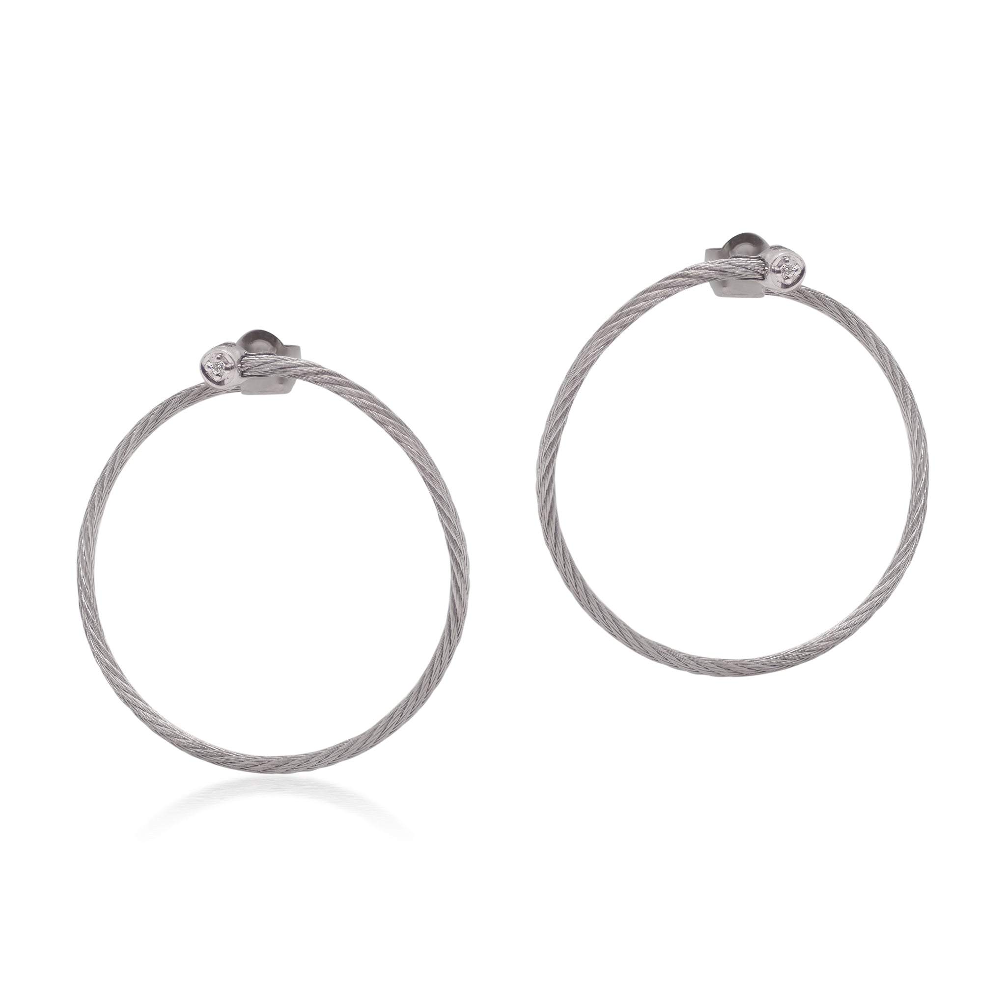 ALOR Front to Back Hoop Earrings