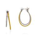 ALOR Asymmetrical Hoop Earrings