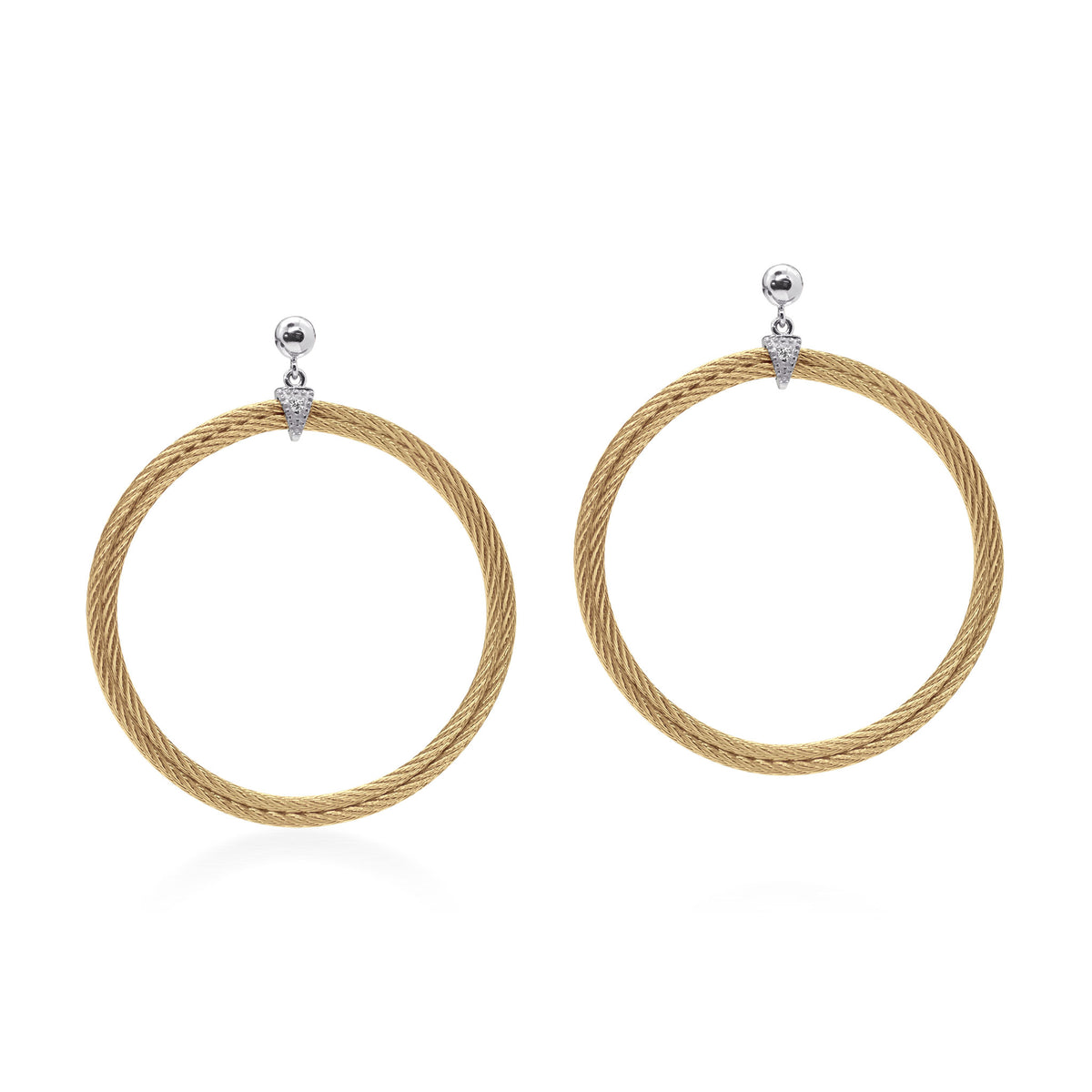 ALOR Drop Circle Earrings