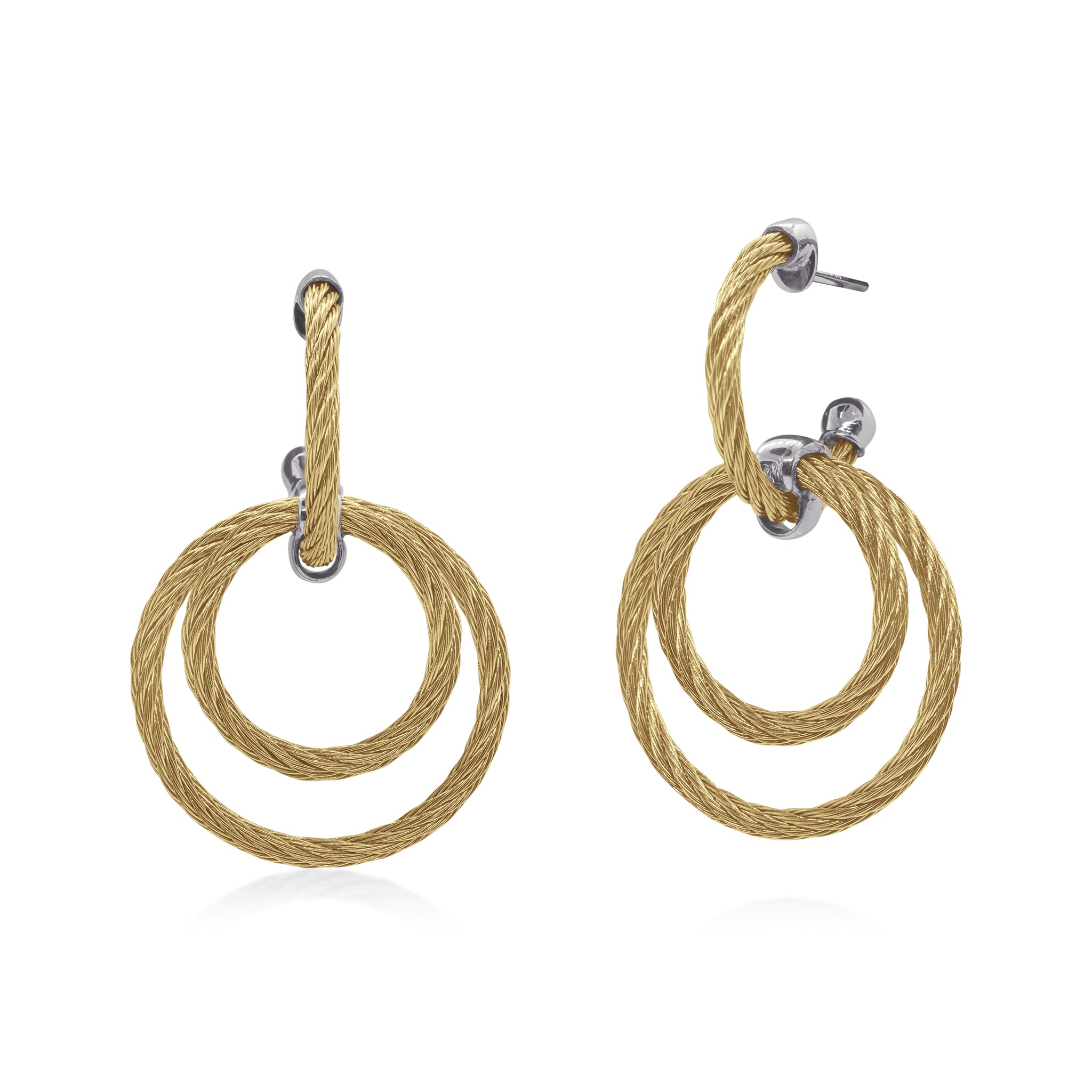 ALOR Petite Triple Drop Hoop Earrings