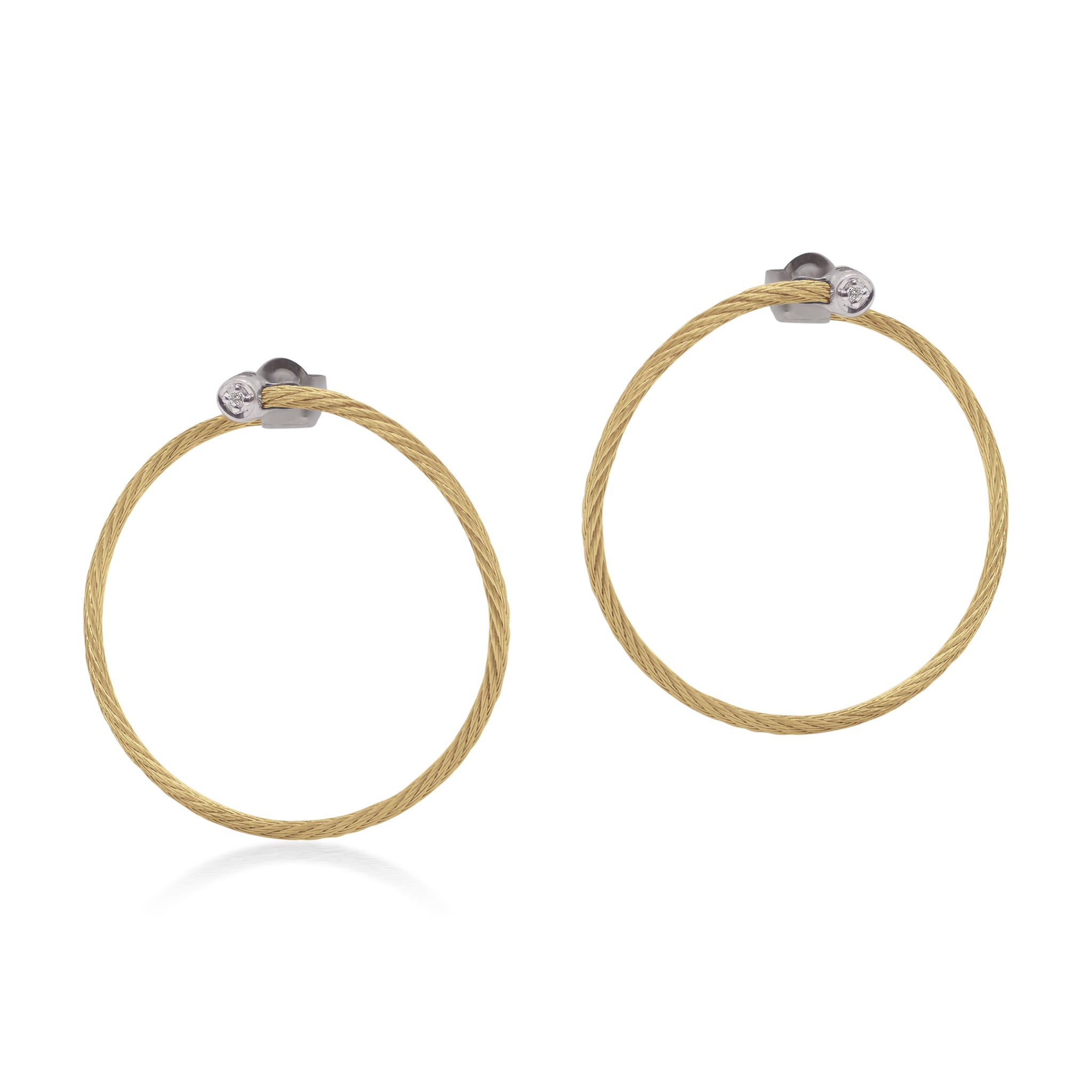 ALOR Front to Back Hoop Earrings