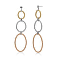 ALOR Triple Oval Drop Earrings