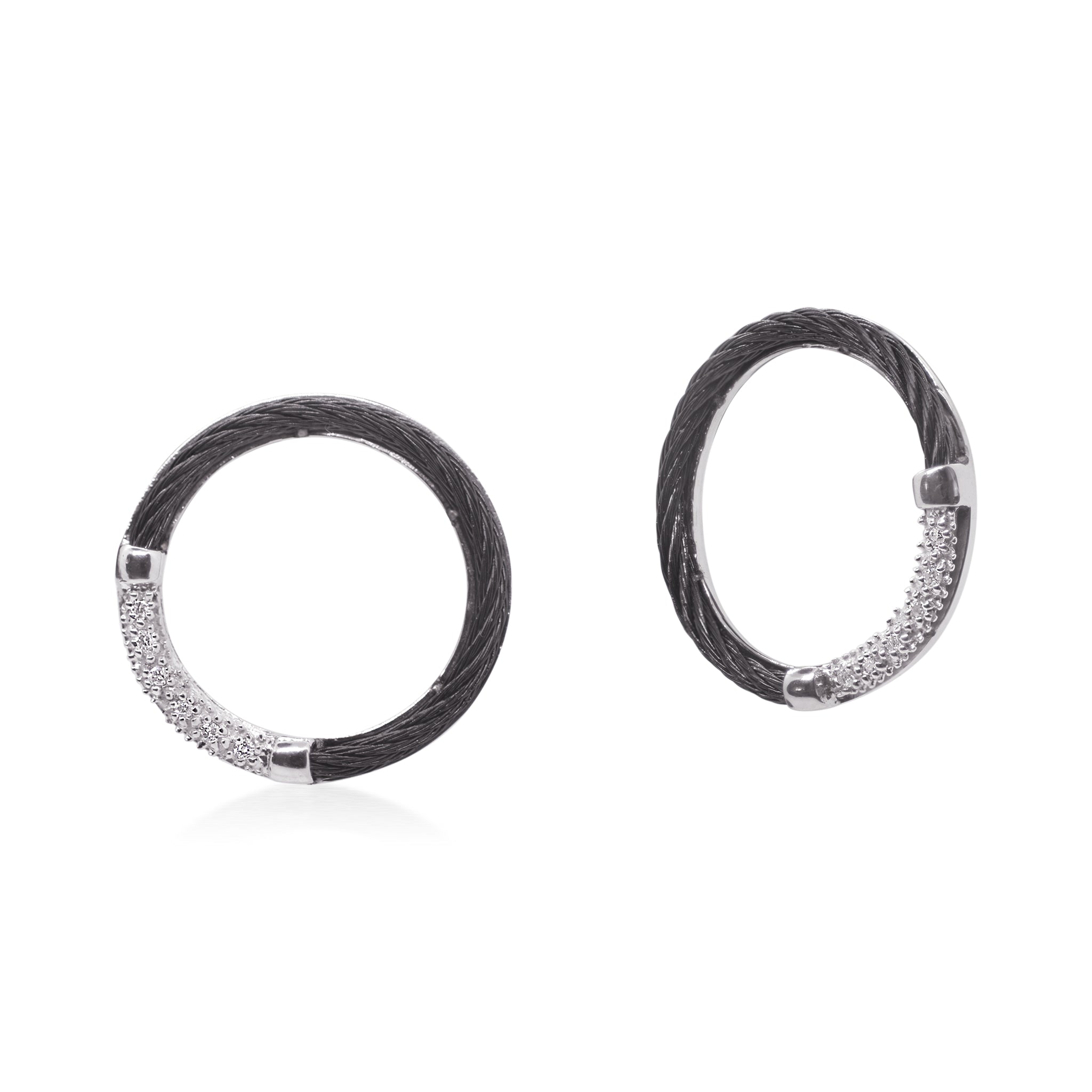 ALOR Open Circle Stud Earrings