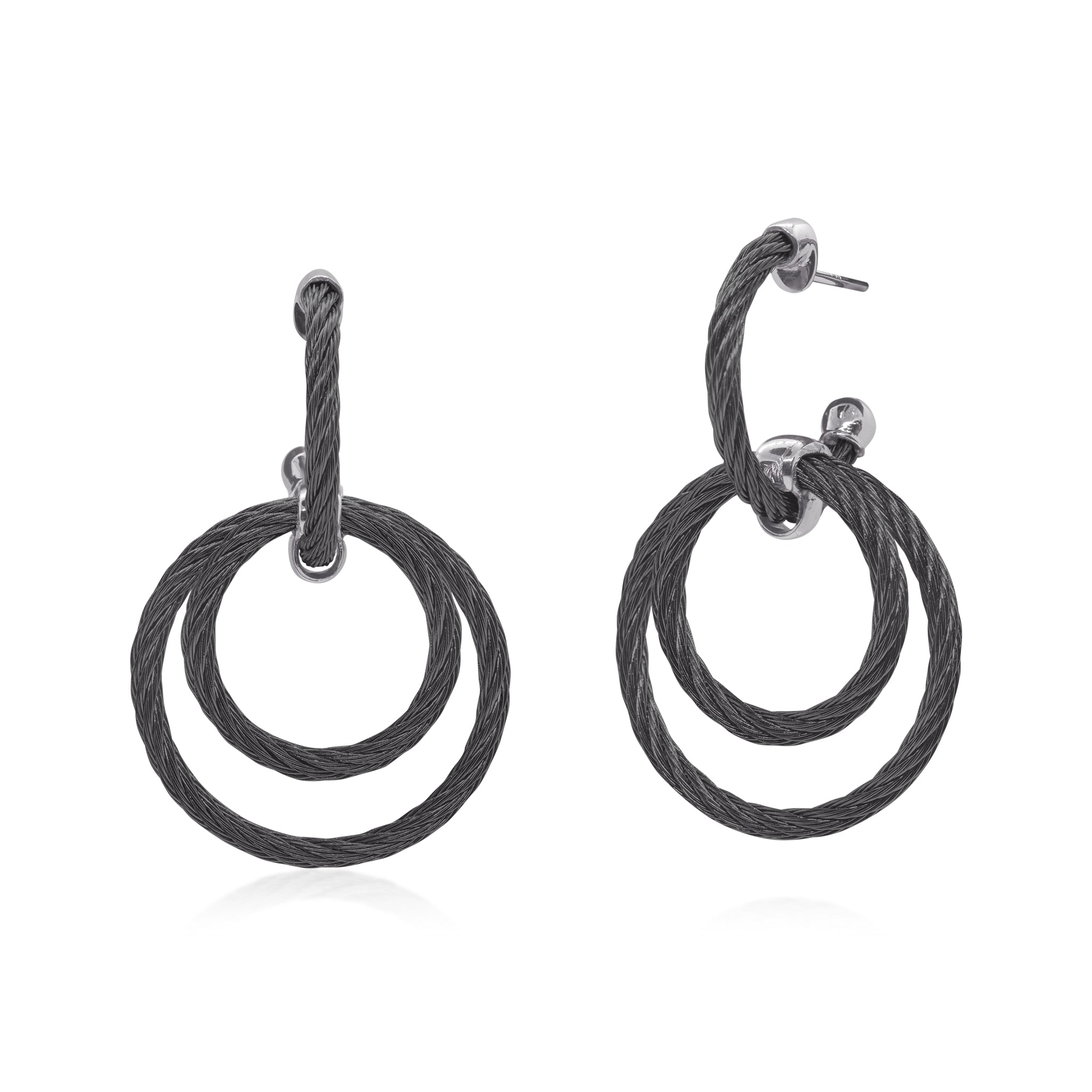 ALOR Petite Triple Drop Hoop Earrings