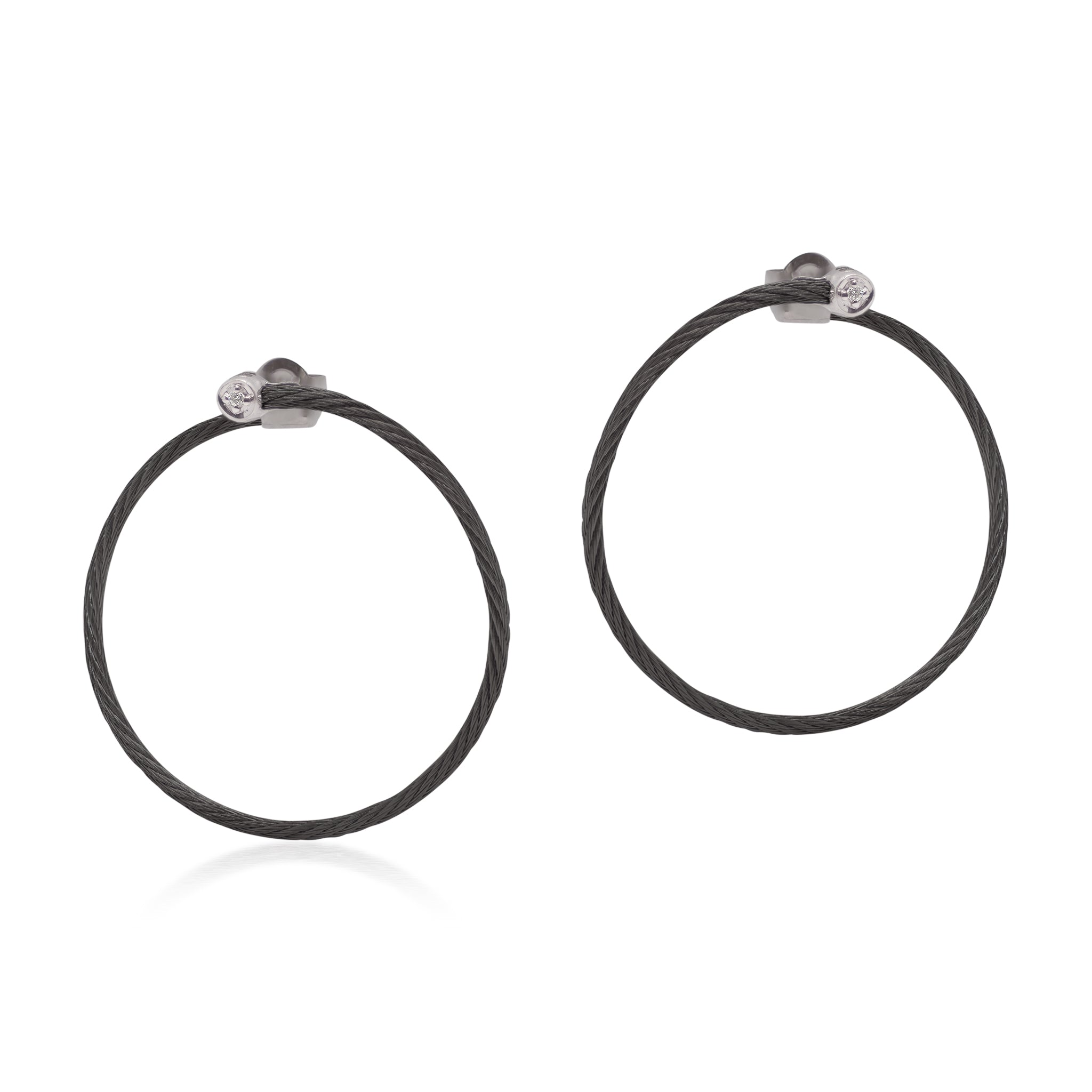 ALOR Front to Back Hoop Earrings