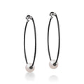 ALOR Pearl 1.5" Hoop Earrings