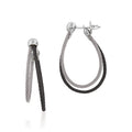 ALOR Asymmetrical Hoop Earrings