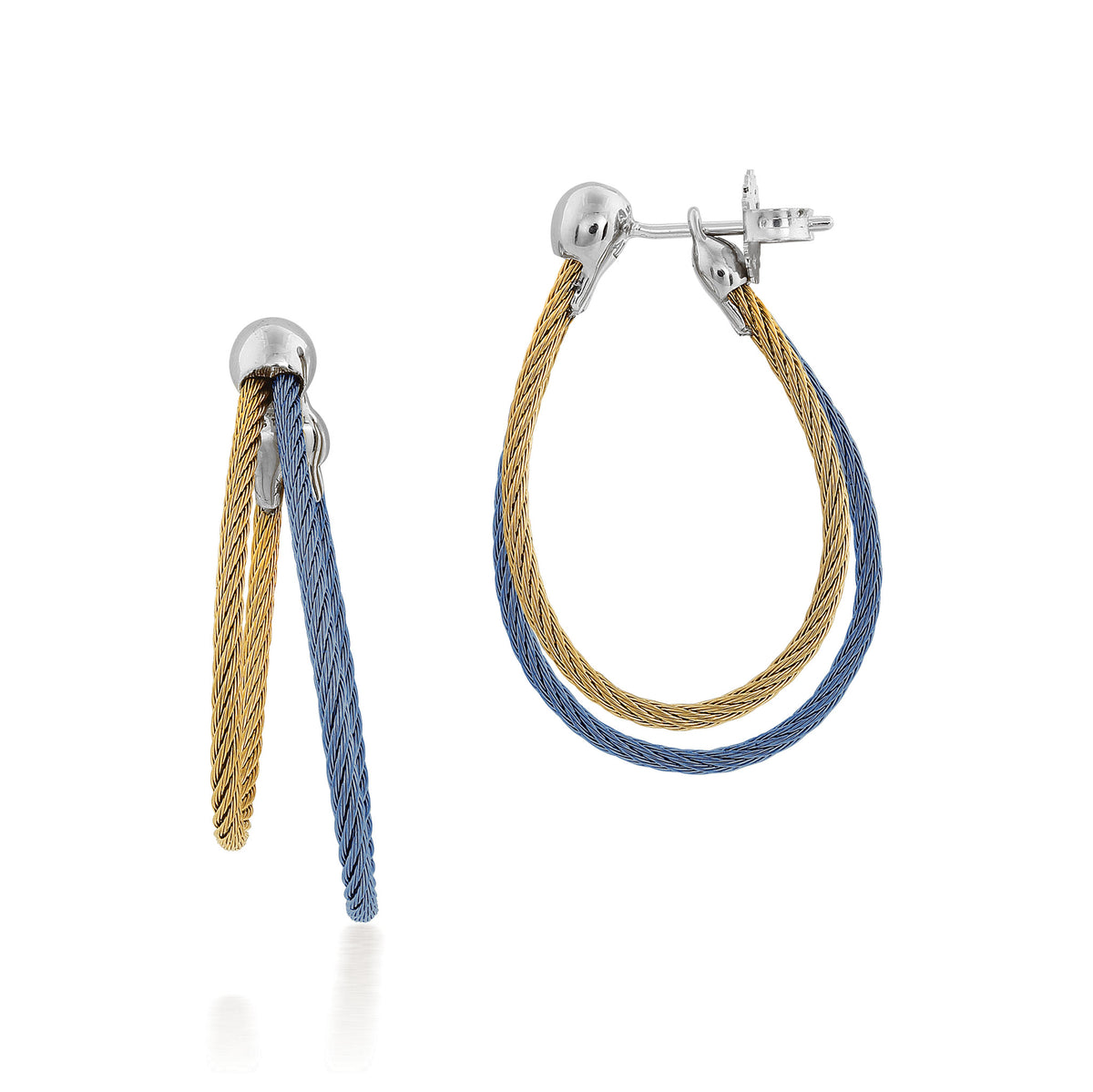 ALOR Asymmetrical Hoop Earrings