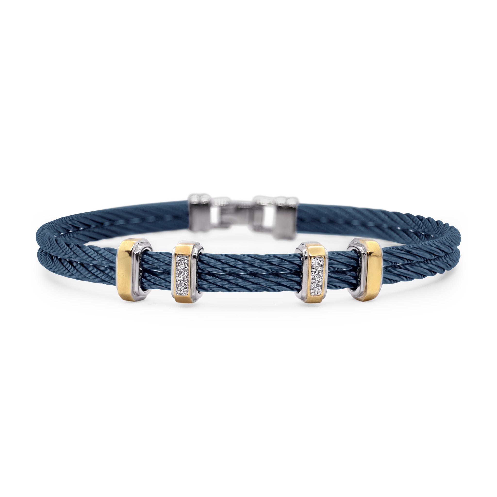 ALOR Men's Multi Station Diamond Bracelet