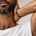 ALOR Men's Leather & Twisted Cable Bracelet