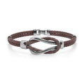 ALOR Men's Square Knot Bracelet - Leather