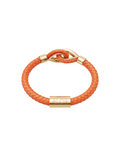 Yellow Larme Braided Leather Bangle