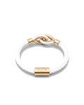 Yellow Larme Braided Leather Bangle