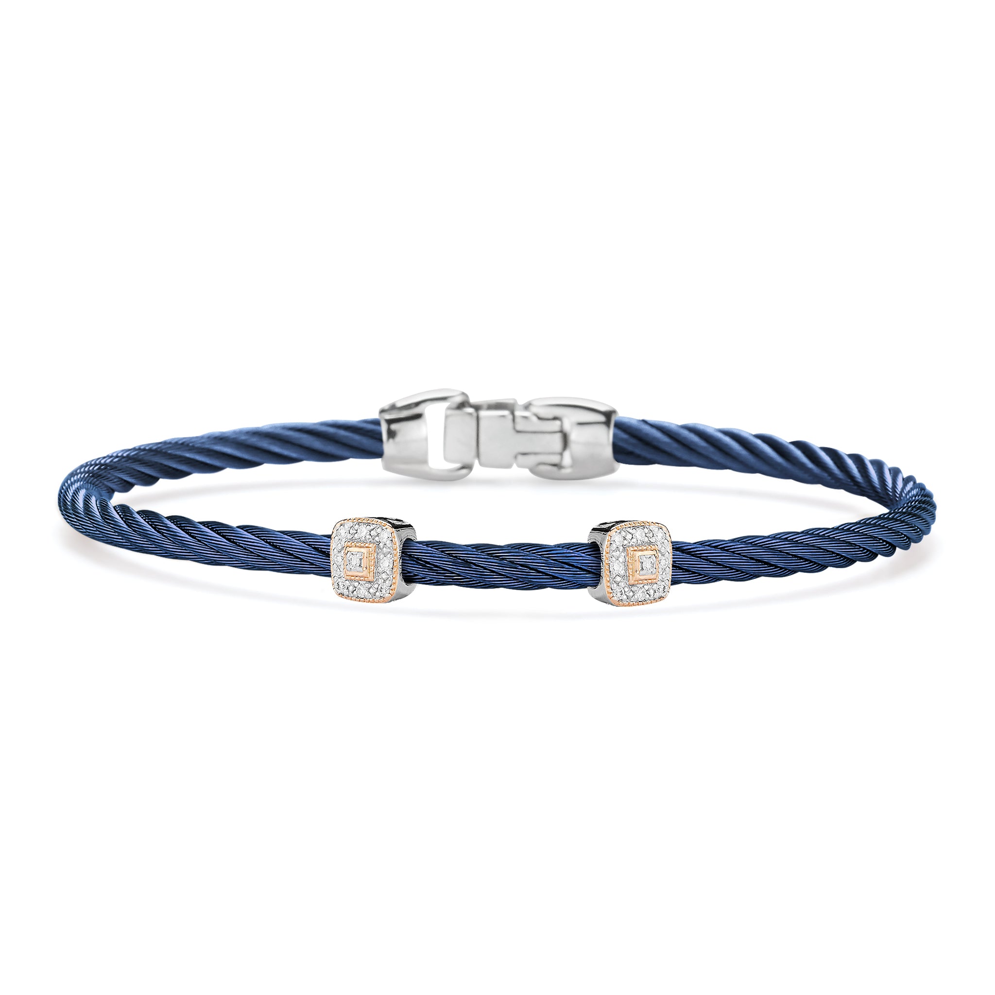 ALOR Double Square Essential Stackable Bracelet