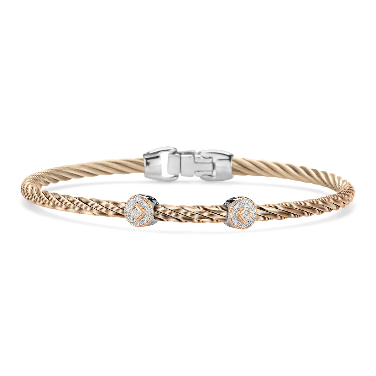 ALOR Double Round Essential Stackable Bracelet