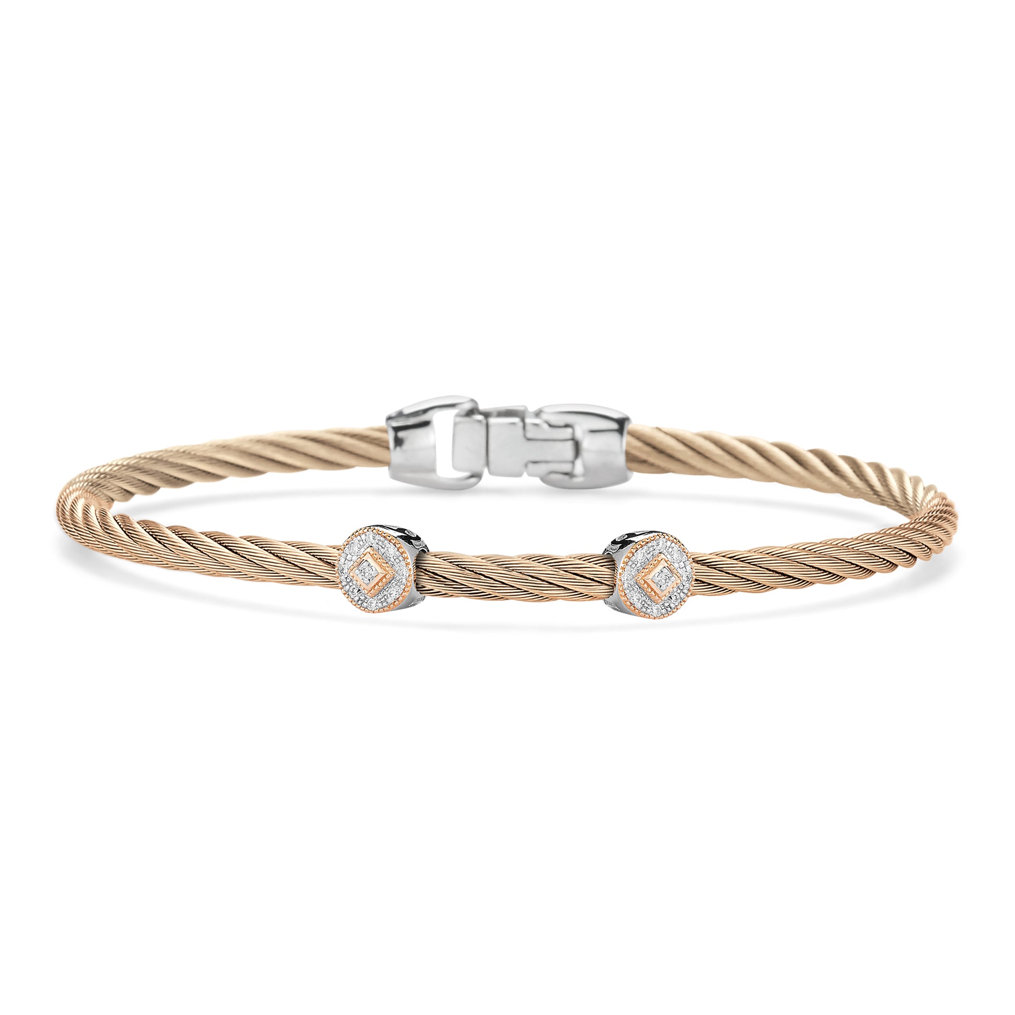 ALOR Double Round Essential Stackable Bracelet