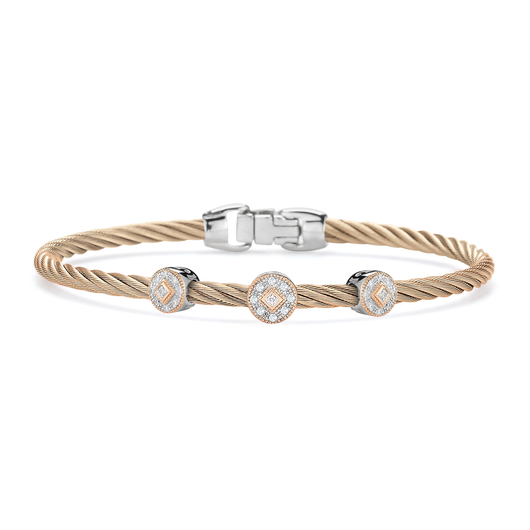 ALOR Triple Round Essential Stackable Bracelet