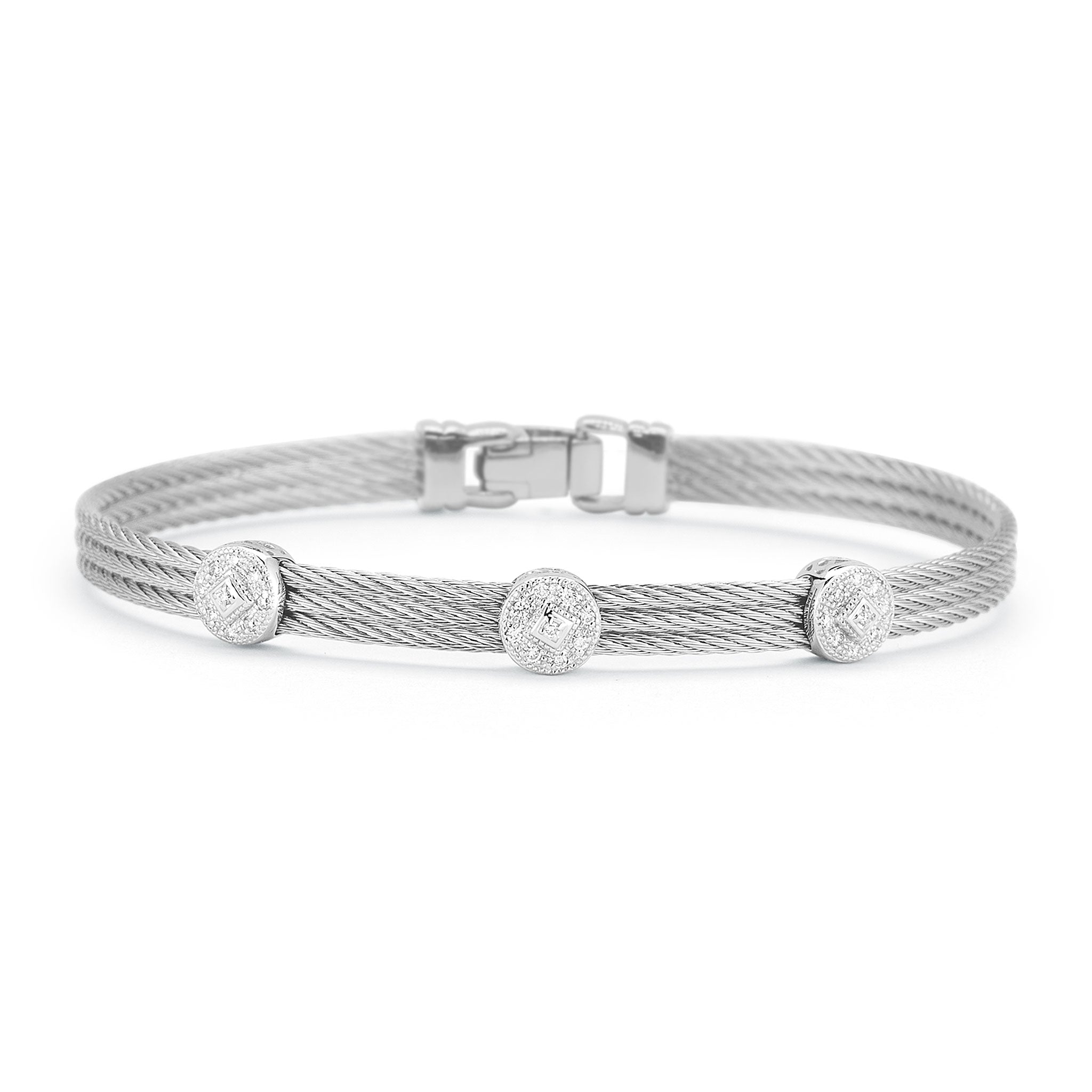 ALOR Triple Round Classic Stackable Bracelet