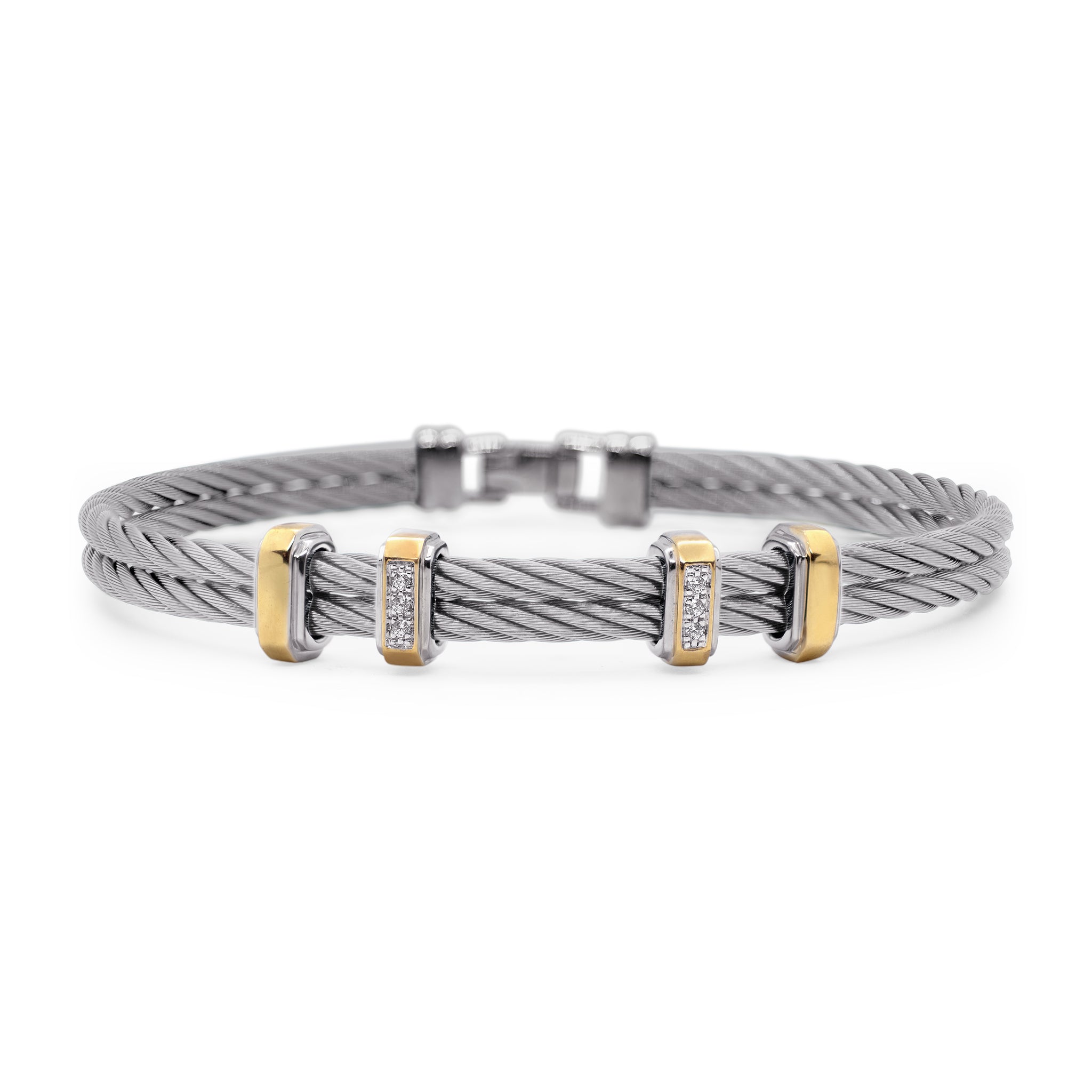 ALOR Men's Multi Station Diamond Bracelet