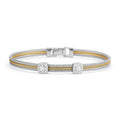 ALOR Double Square Classic Stackable Bracelet
