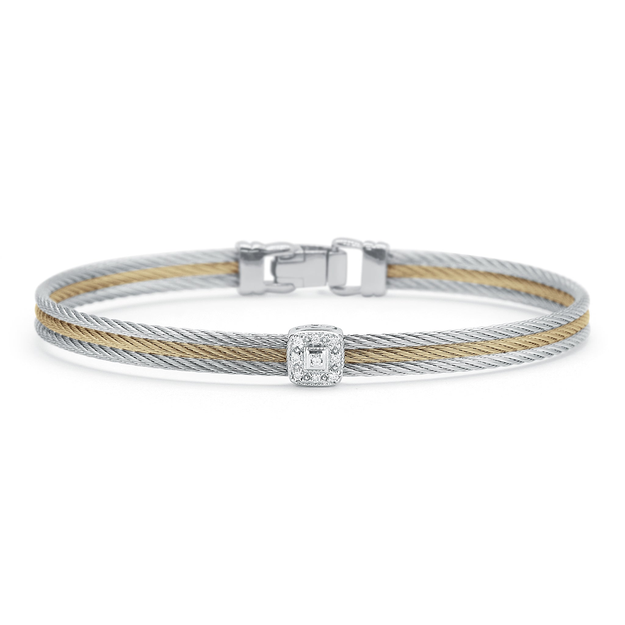 ALOR Single Square Classic Stackable Bracelet