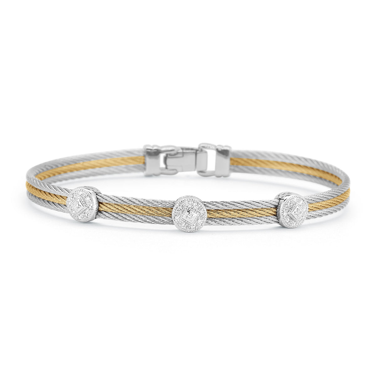 ALOR Triple Round Classic Stackable Bracelet