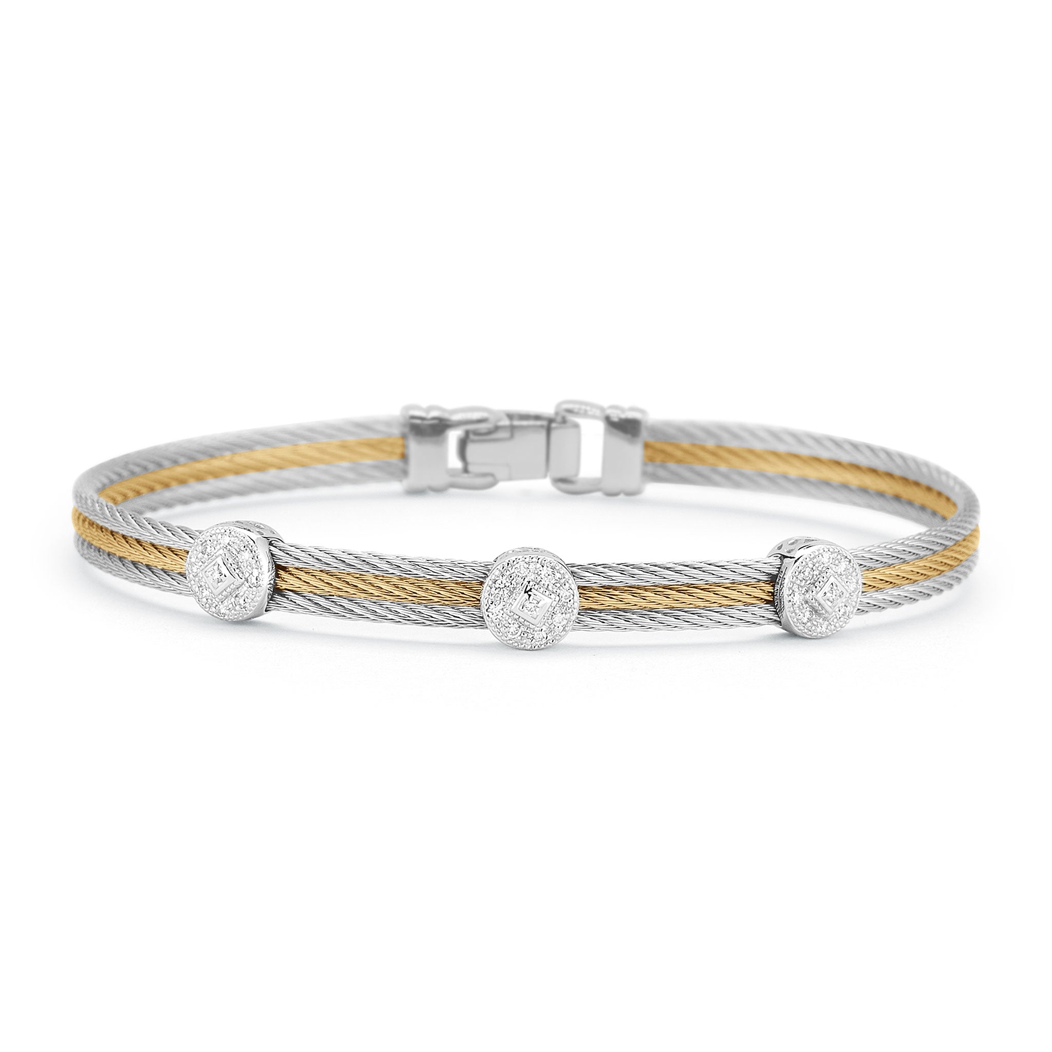 ALOR Triple Round Classic Stackable Bracelet