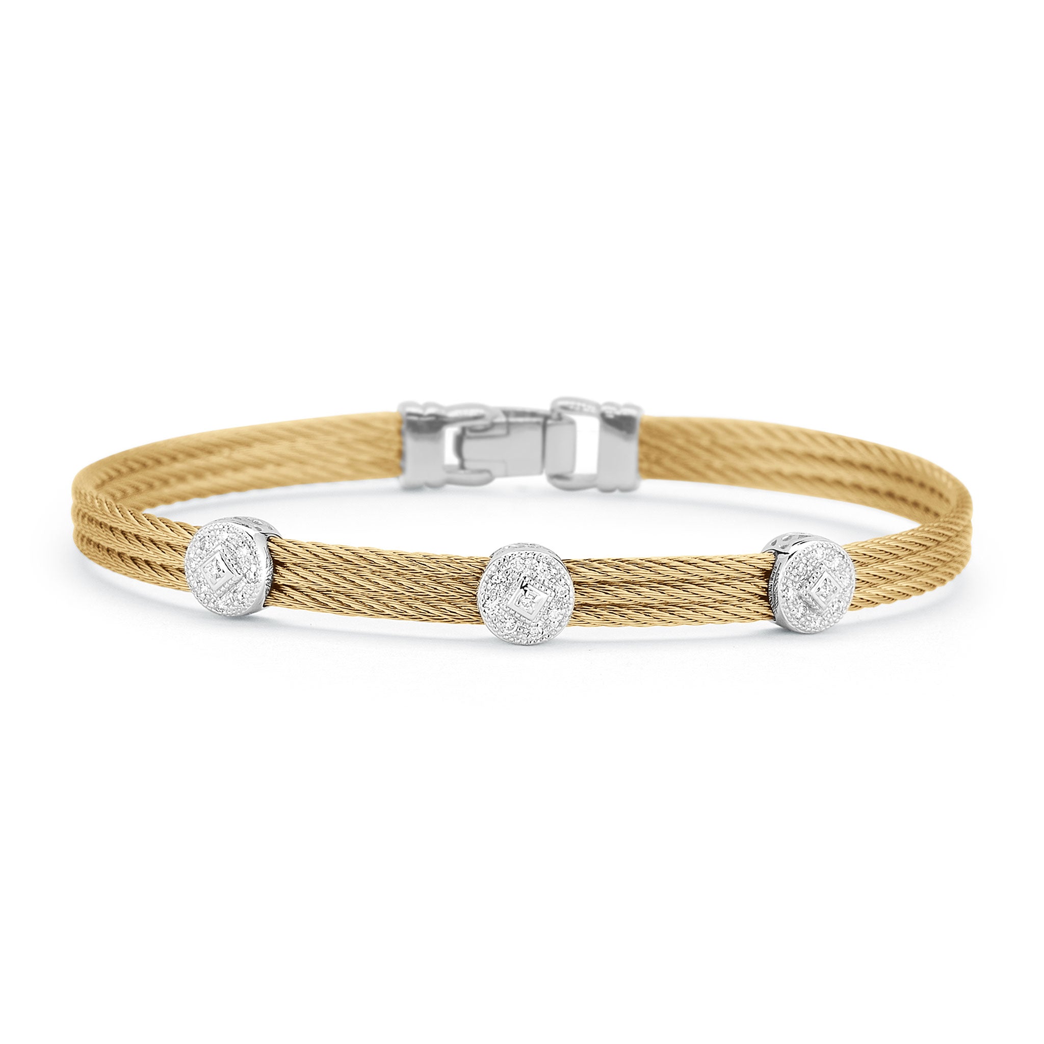 ALOR Triple Round Classic Stackable Bracelet