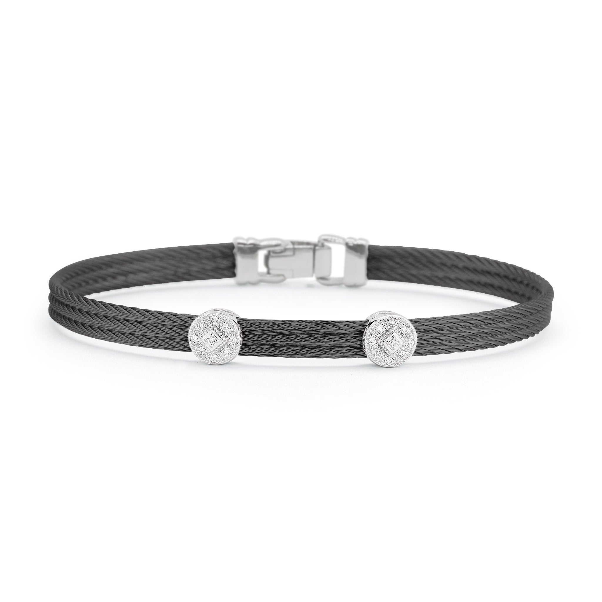 ALOR Double Round Classic Stackable Bracelet