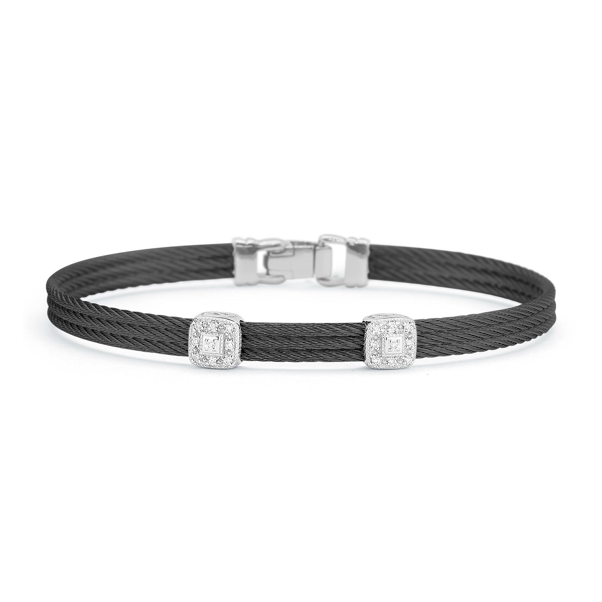 ALOR Double Square Classic Stackable Bracelet