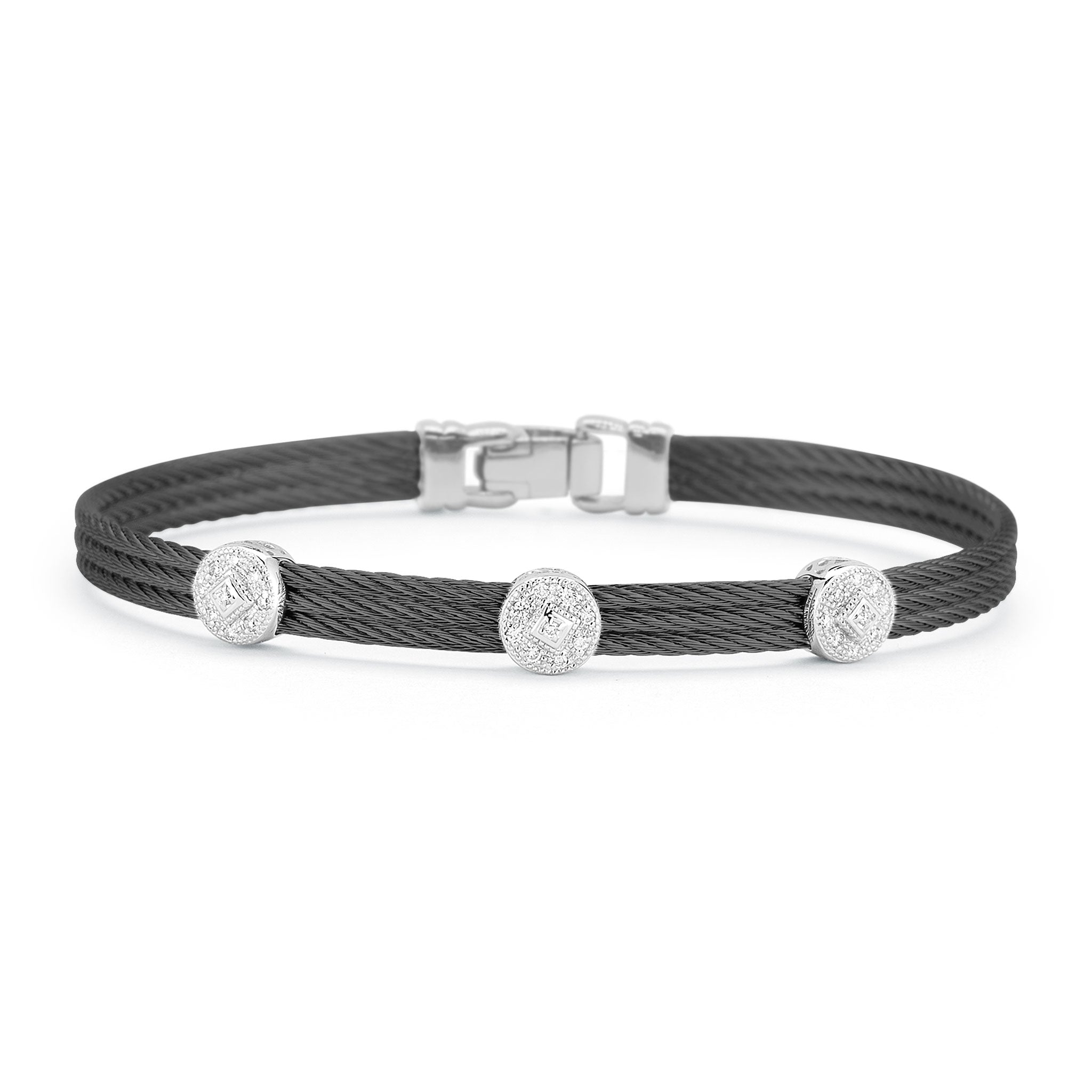 ALOR Triple Round Classic Stackable Bracelet