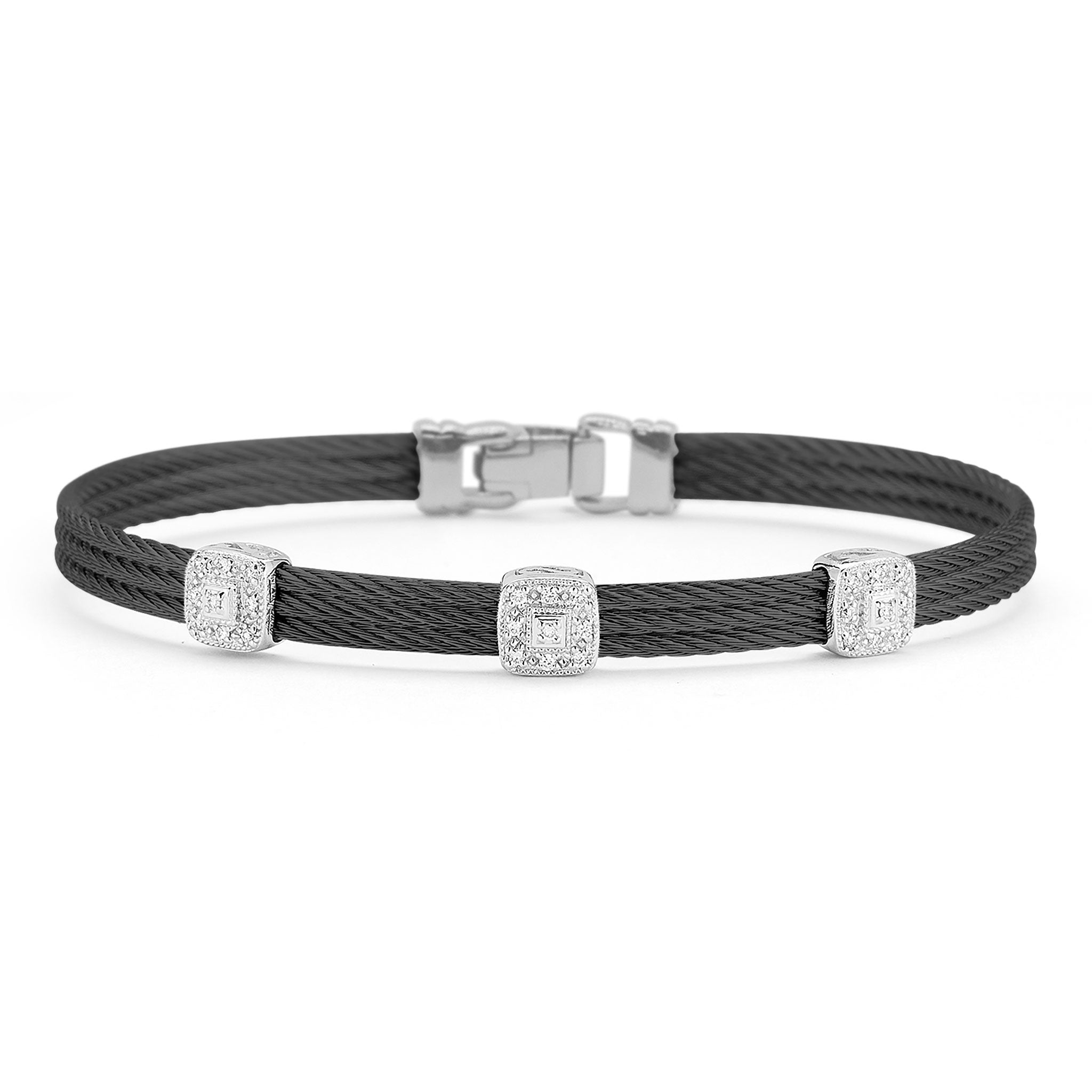 ALOR Triple Square Classic Stackable Bracelet