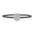 ALOR Round Disc Diamond Bangle
