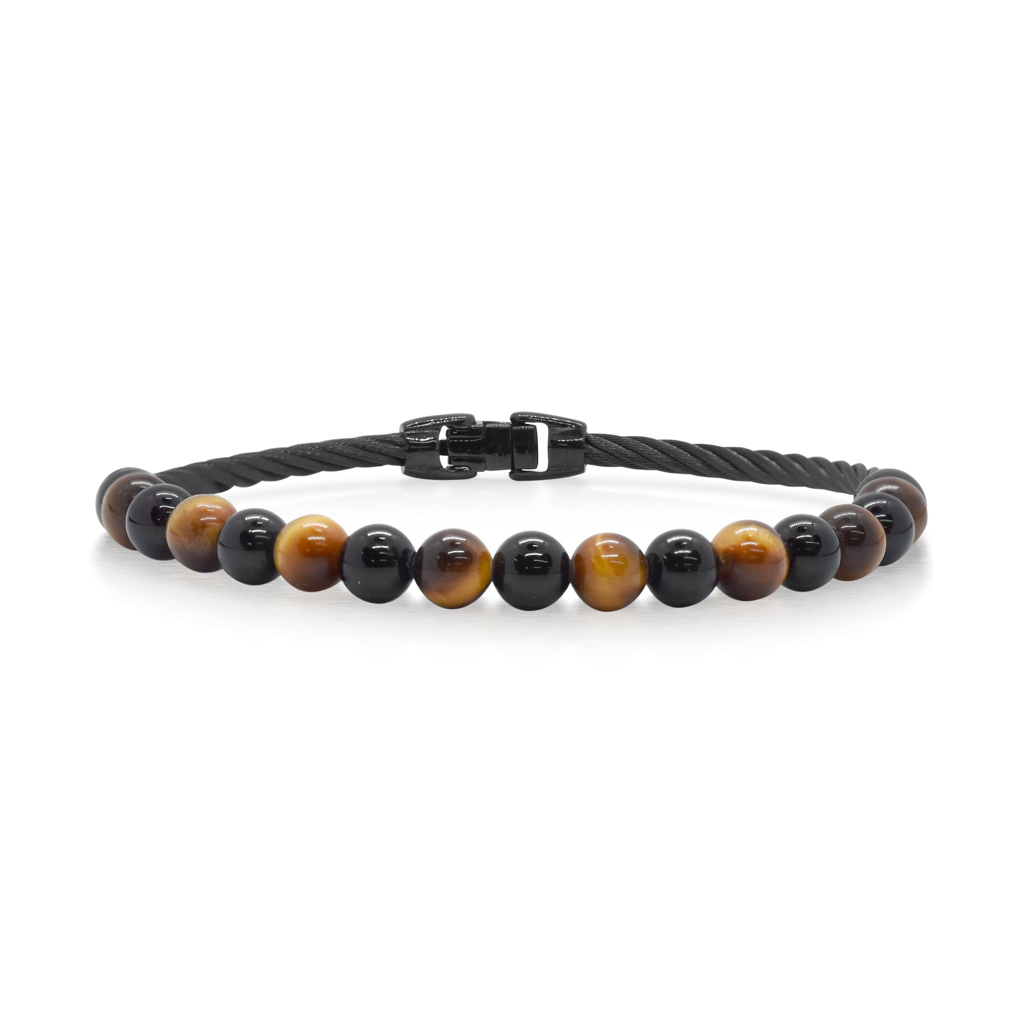ALOR Men's Gemstone Bead Bracelet
