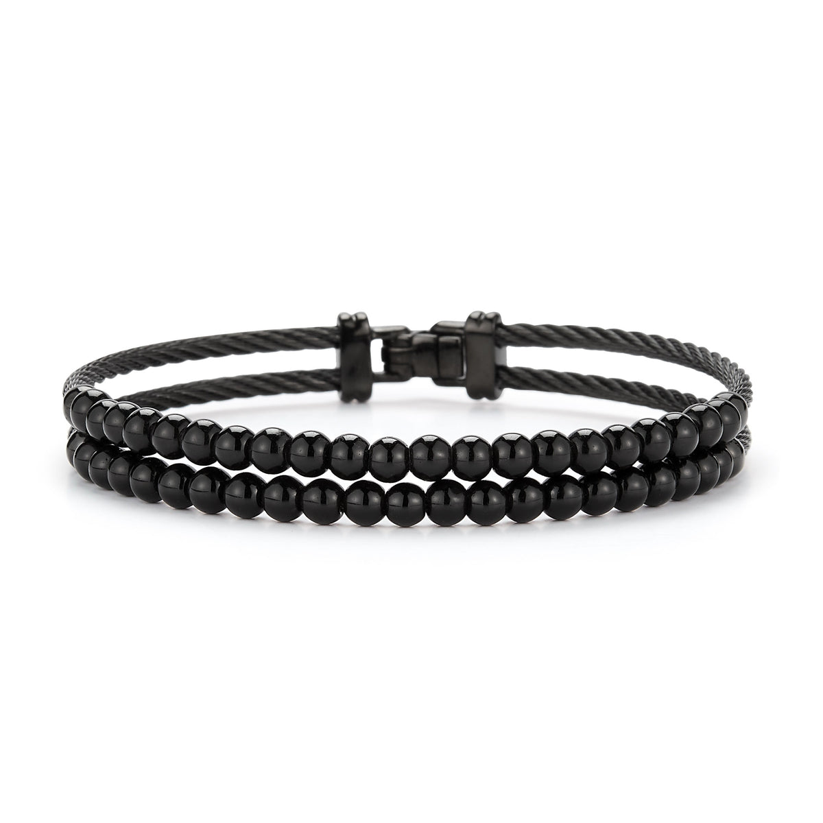 ALOR Men's Gemstone Bead Bracelet