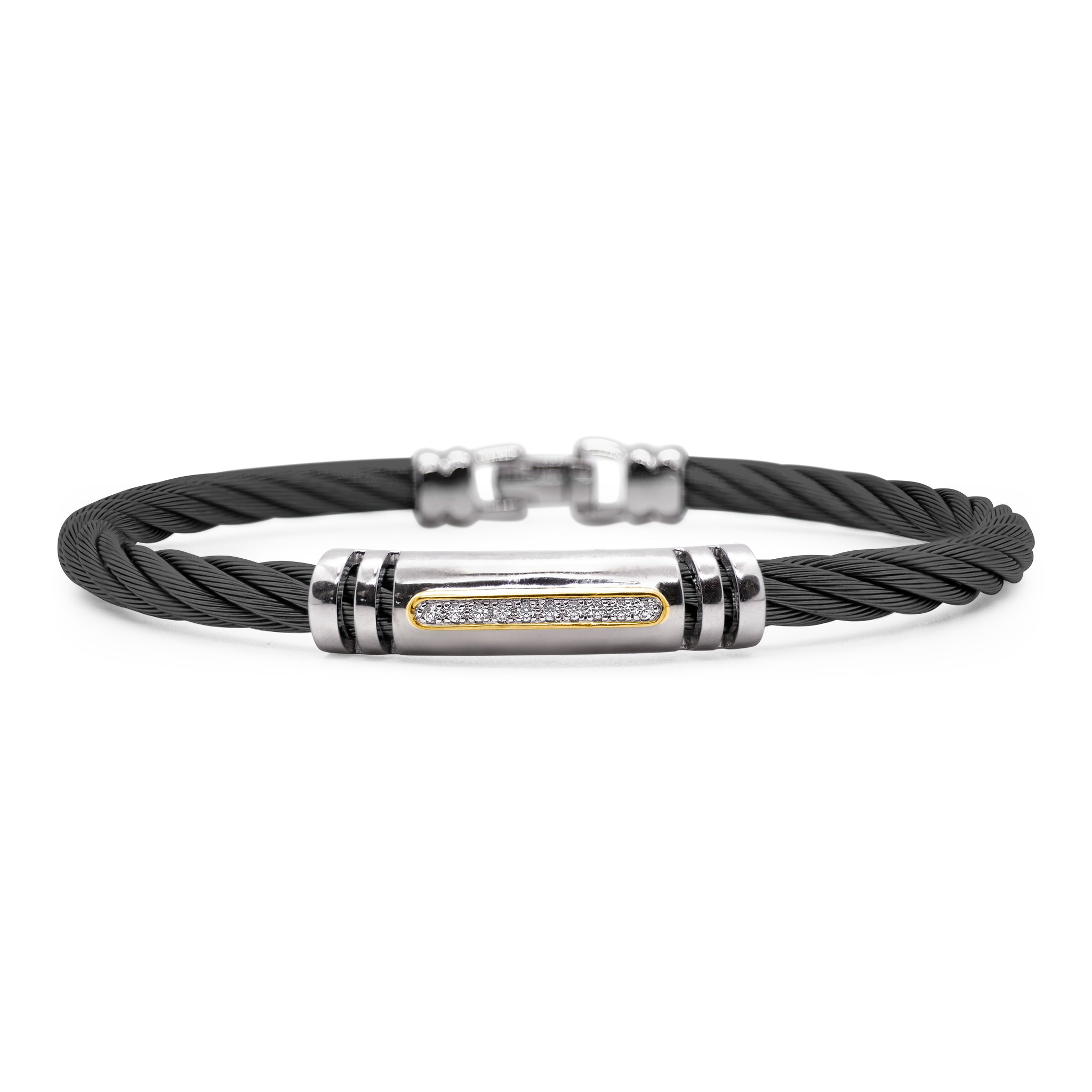 ALOR Men's Bar Diamond Bracelet