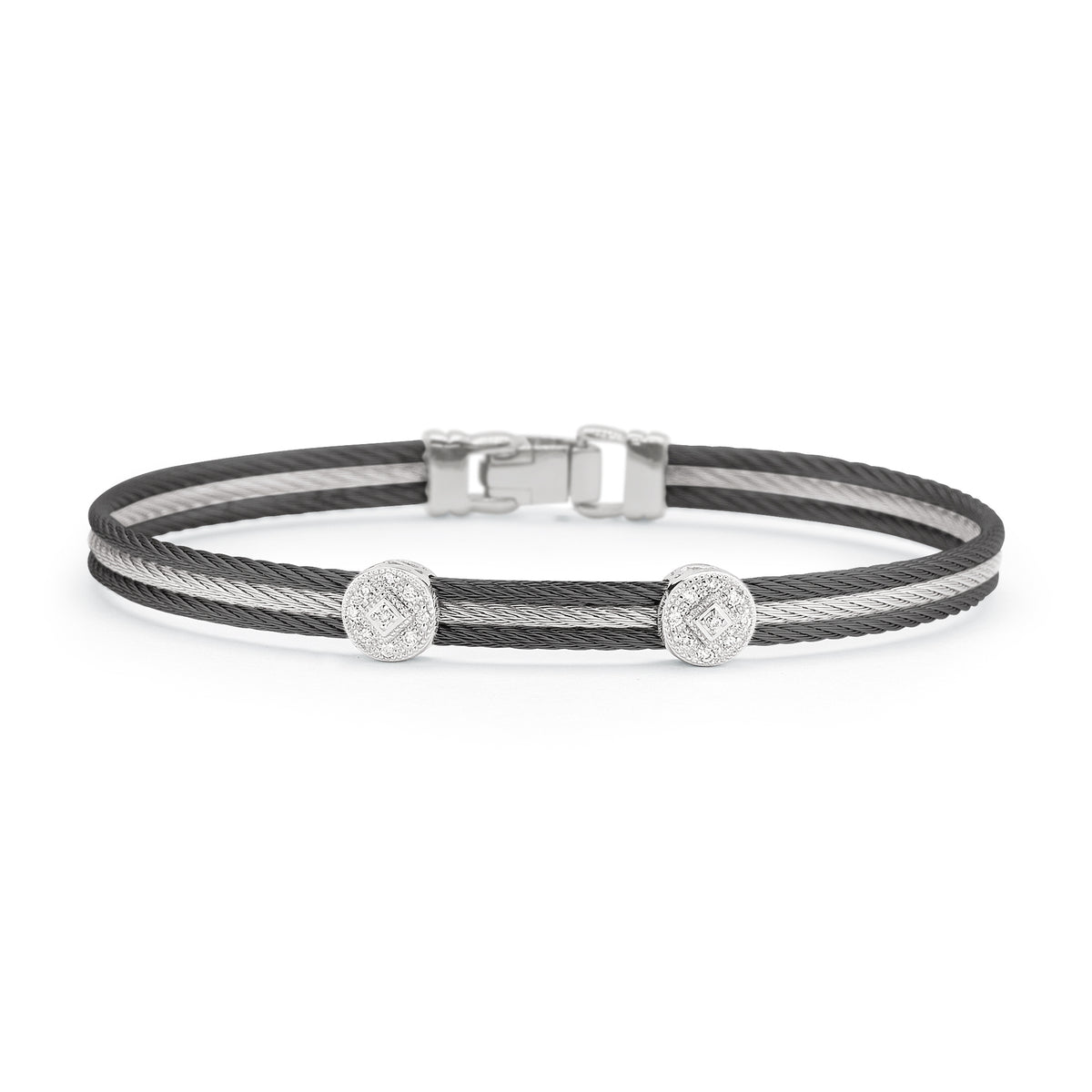 ALOR Double Round Classic Stackable Bracelet