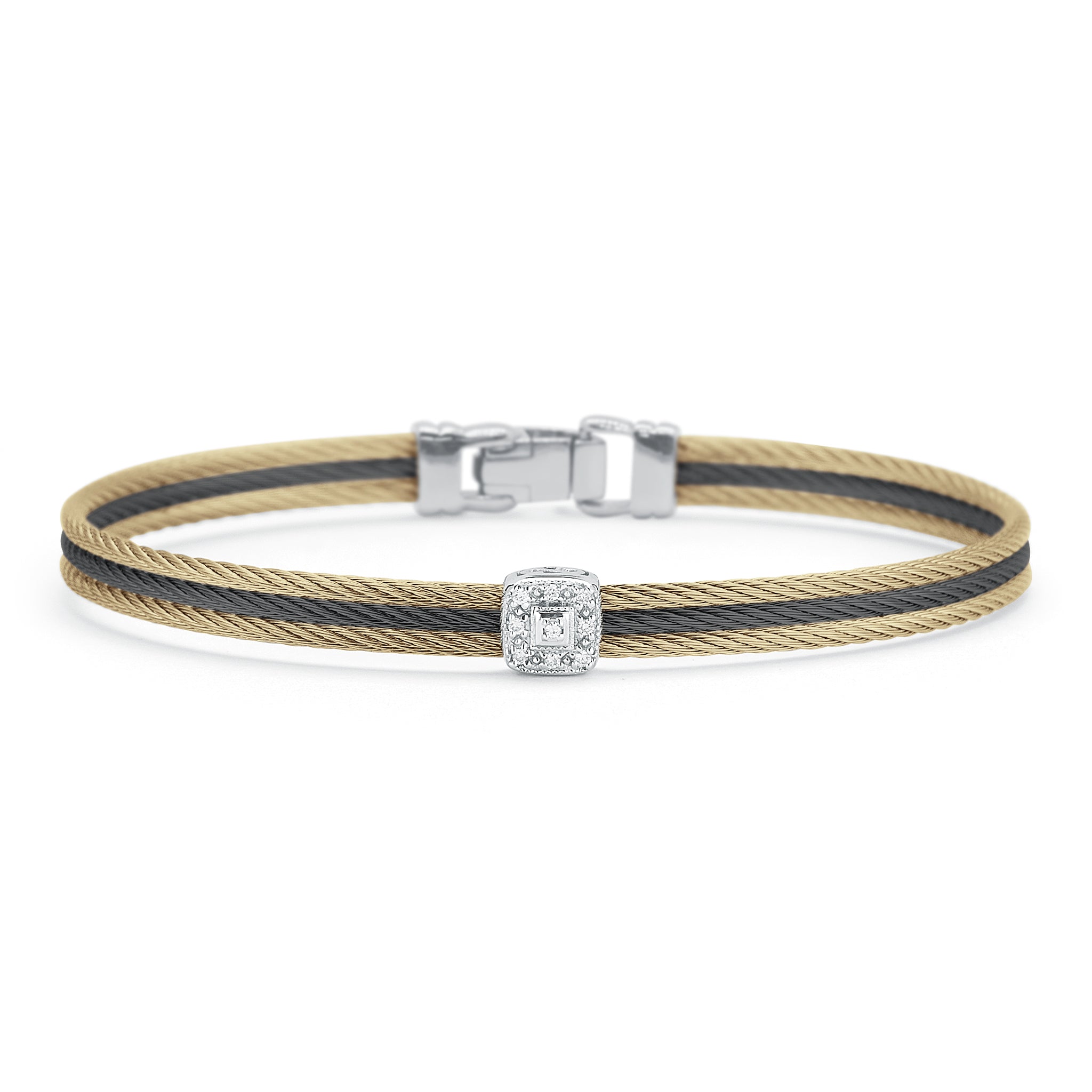 ALOR Single Square Classic Stackable Bracelet